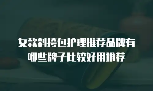 女款斜挎包护理推荐品牌有哪些牌子比较好用推荐
