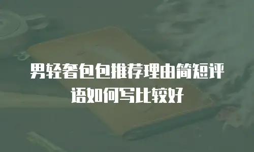 男轻奢包包推荐理由简短评语如何写比较好