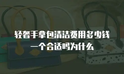 轻奢手拿包清洁费用多少钱一个合适吗为什么