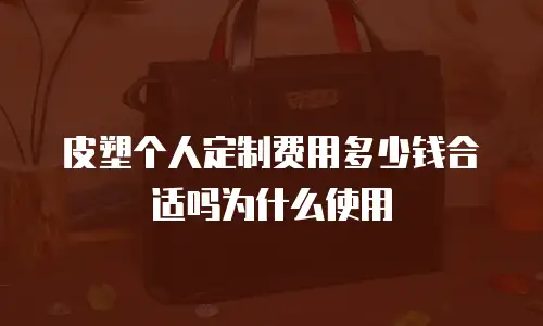 皮塑个人定制费用多少钱合适吗为什么使用