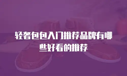 轻奢包包入门推荐品牌有哪些好看的推荐