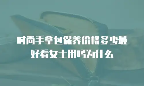 时尚手拿包保养价格多少最好看女士用吗为什么