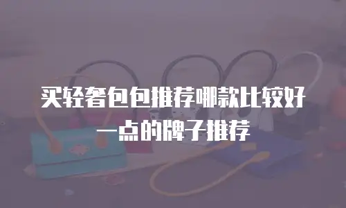 买轻奢包包推荐哪款比较好一点的牌子推荐