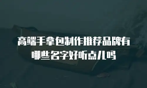 高端手拿包制作推荐品牌有哪些名字好听点儿吗