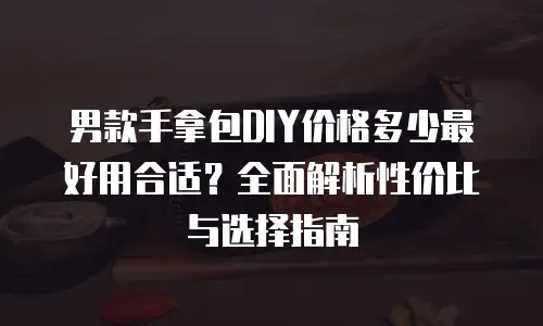 男款手拿包DIY价格多少最好用合适？全面解析性价比与选择指南