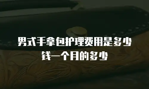 男式手拿包护理费用是多少钱一个月的多少