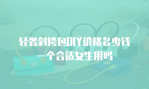 轻奢斜挎包DIY价格多少钱一个合适女生用吗