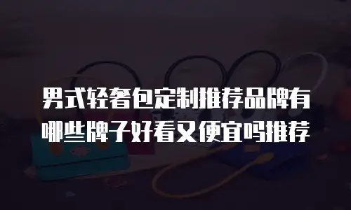 男式轻奢包定制推荐品牌有哪些牌子好看又便宜吗推荐