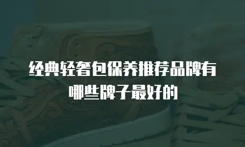 经典轻奢包保养推荐品牌有哪些牌子最好的