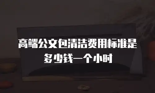 高端公文包清洁费用标准是多少钱一个小时