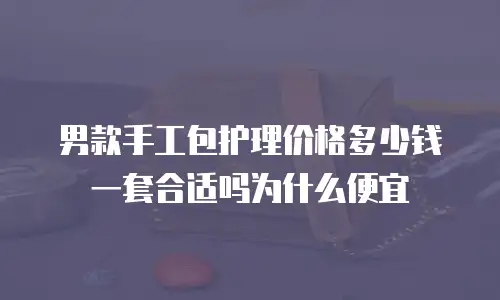 男款手工包护理价格多少钱一套合适吗为什么便宜