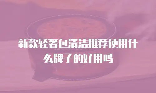 新款轻奢包清洁推荐使用什么牌子的好用吗