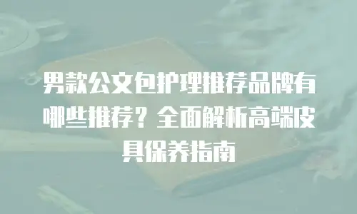男款公文包护理推荐品牌有哪些推荐？全面解析高端皮具保养指南