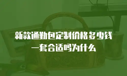 新款通勤包定制价格多少钱一套合适吗为什么