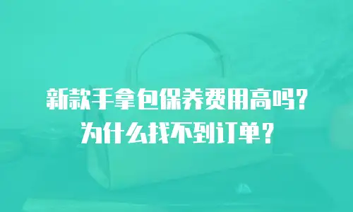新款手拿包保养费用高吗？为什么找不到订单？