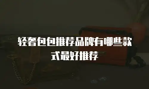 轻奢包包推荐品牌有哪些款式最好推荐