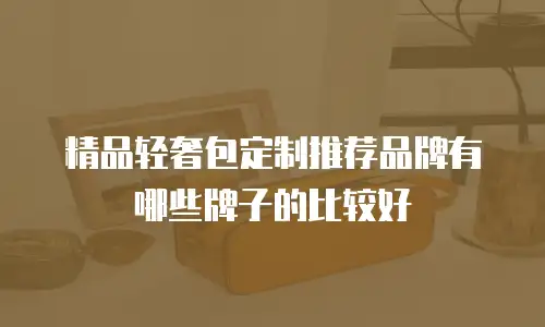 精品轻奢包定制推荐品牌有哪些牌子的比较好