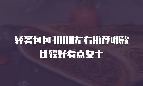 轻奢包包3000左右推荐哪款比较好看点女士