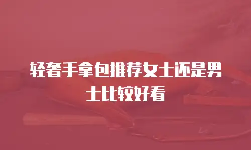 轻奢手拿包推荐女士还是男士比较好看