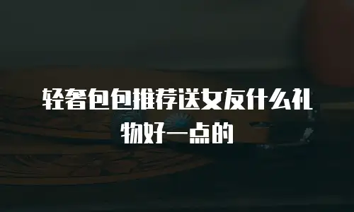 轻奢包包推荐送女友什么礼物好一点的
