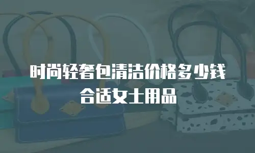时尚轻奢包清洁价格多少钱合适女士用品