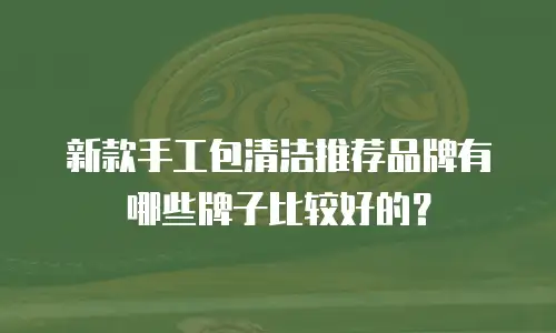 新款手工包清洁推荐品牌有哪些牌子比较好的？