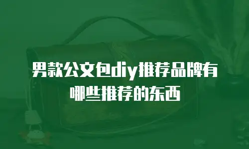 男款公文包diy推荐品牌有哪些推荐的东西