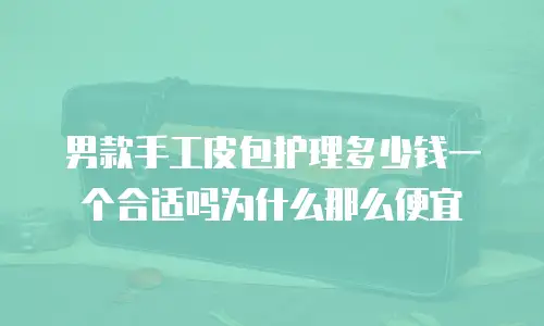 男款手工皮包护理多少钱一个合适吗为什么那么便宜