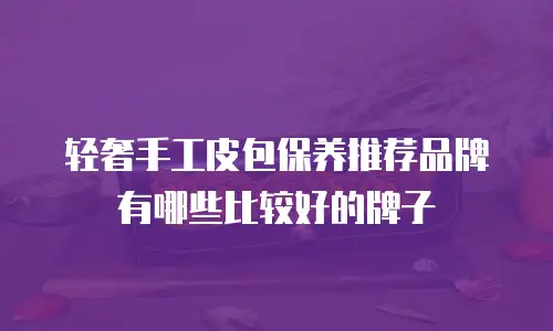 轻奢手工皮包保养推荐品牌有哪些比较好的牌子