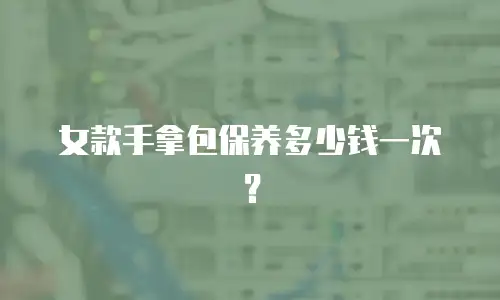 女款手拿包保养多少钱一次？