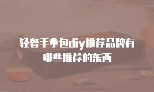 轻奢手拿包diy推荐品牌有哪些推荐的东西