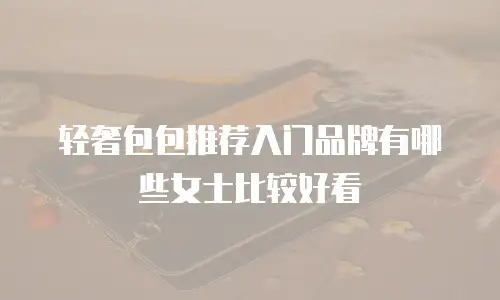 轻奢包包推荐入门品牌有哪些女士比较好看