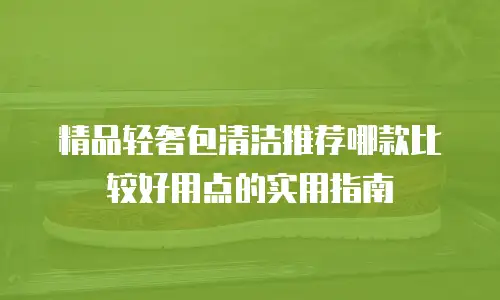 精品轻奢包清洁推荐哪款比较好用点的实用指南