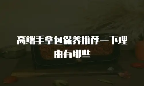 高端手拿包保养推荐一下理由有哪些