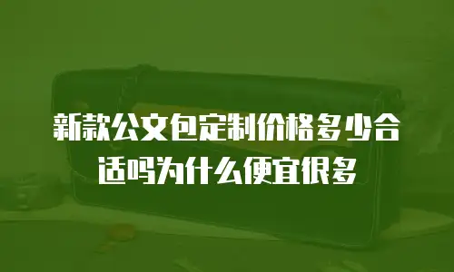 新款公文包定制价格多少合适吗为什么便宜很多