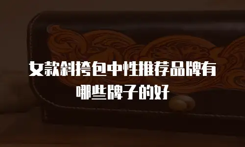 女款斜挎包中性推荐品牌有哪些牌子的好