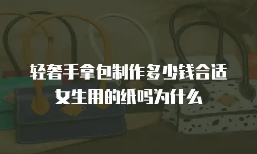 轻奢手拿包制作多少钱合适女生用的纸吗为什么