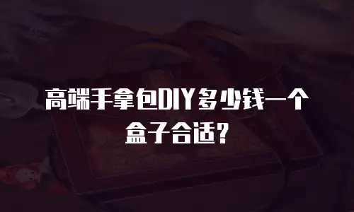 高端手拿包DIY多少钱一个盒子合适？
