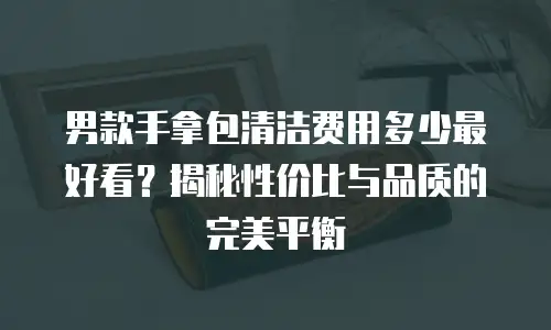男款手拿包清洁费用多少最好看？揭秘性价比与品质的完美平衡
