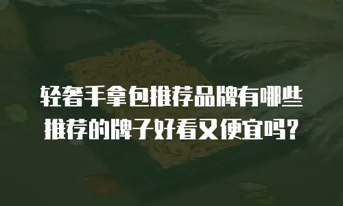 轻奢手拿包推荐品牌有哪些推荐的牌子好看又便宜吗？