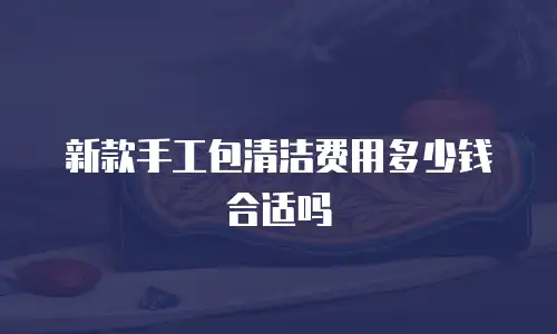 新款手工包清洁费用多少钱合适吗