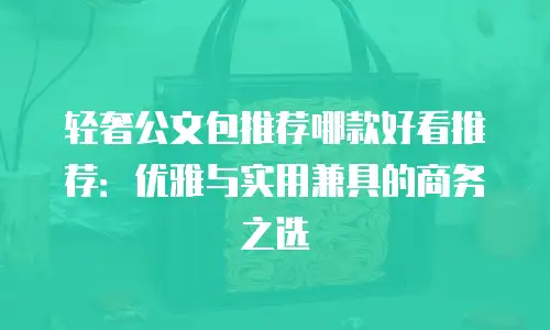 轻奢公文包推荐哪款好看推荐：优雅与实用兼具的商务之选
