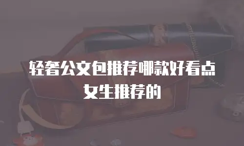 轻奢公文包推荐哪款好看点女生推荐的