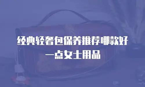 经典轻奢包保养推荐哪款好一点女士用品