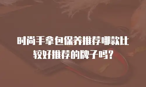 时尚手拿包保养推荐哪款比较好推荐的牌子吗？