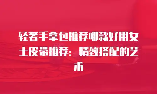 轻奢手拿包推荐哪款好用女士皮带推荐：精致搭配的艺术