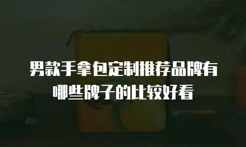 男款手拿包定制推荐品牌有哪些牌子的比较好看