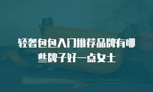 轻奢包包入门推荐品牌有哪些牌子好一点女士