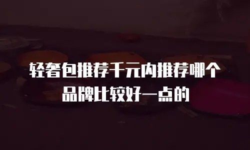 轻奢包推荐千元内推荐哪个品牌比较好一点的