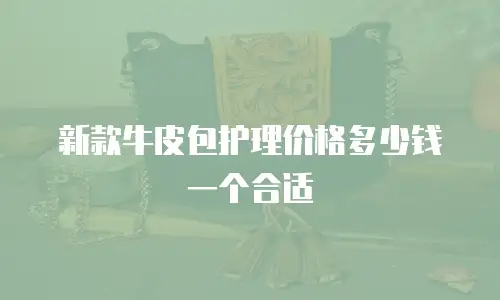 新款牛皮包护理价格多少钱一个合适